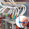 100 PCS Durable Self-locking Zip Ties Heavy Duty Car Instrument Zip Ties  Cable Stripper Tool
