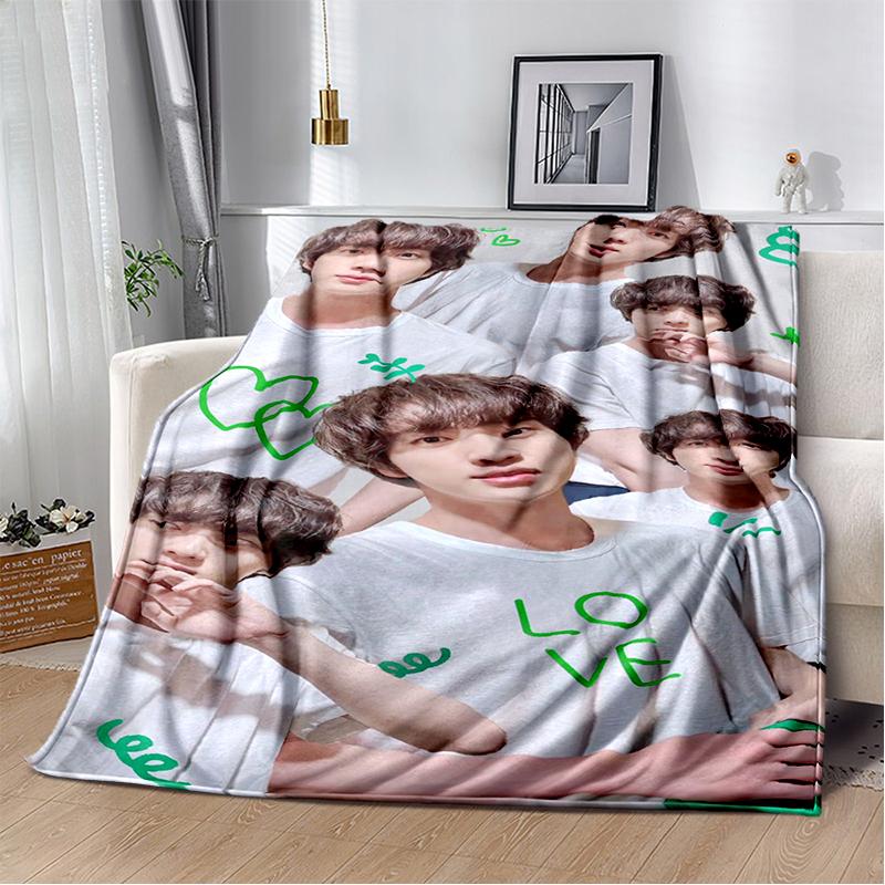 29 Style New Kpop JIMIN Kim Seok Jin Star Blanket,Soft Throw Blanket for Home Bedroom Bed Sofa Travel Office Cover Kids