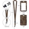 Durable Scratch-Resistant Hard Shell ID Card Holder with Metal Back Clip Lanyard for Employee or Student Badges.