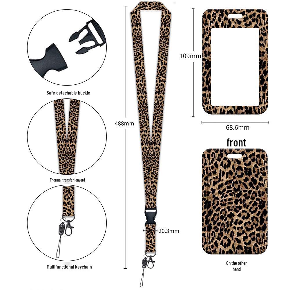 Durable Scratch-Resistant Hard Shell ID Card Holder with Metal Back Clip Lanyard for Employee or Student Badges.