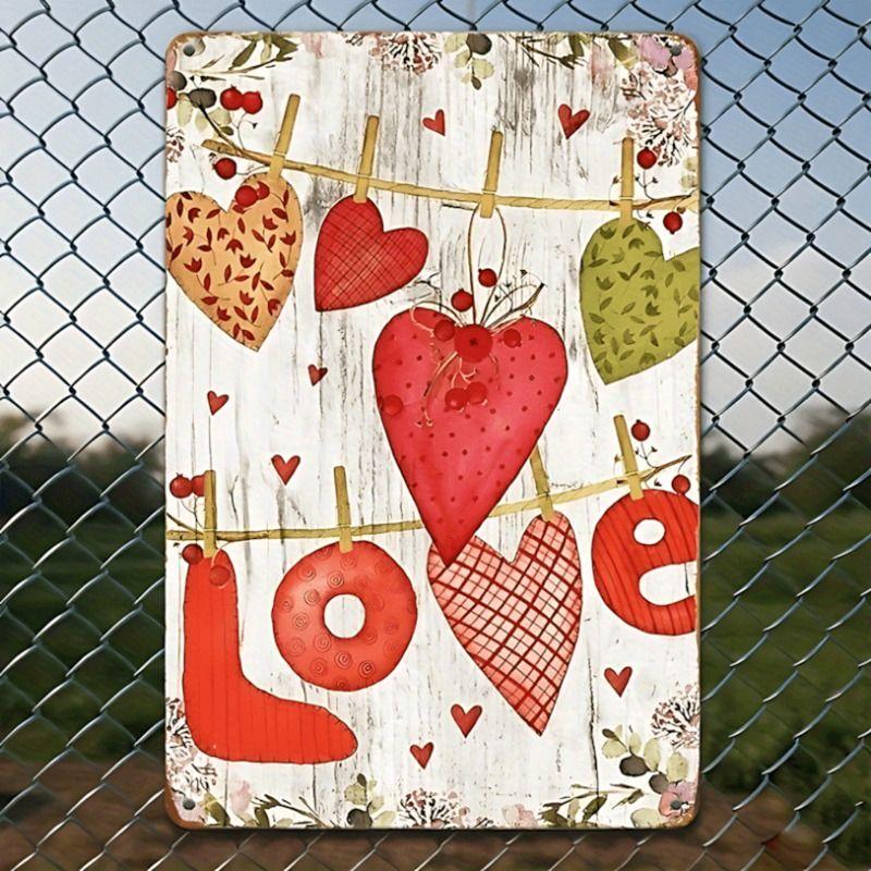 Metallschild im Valentinstags-Thema für Bar, Café, Restaurant