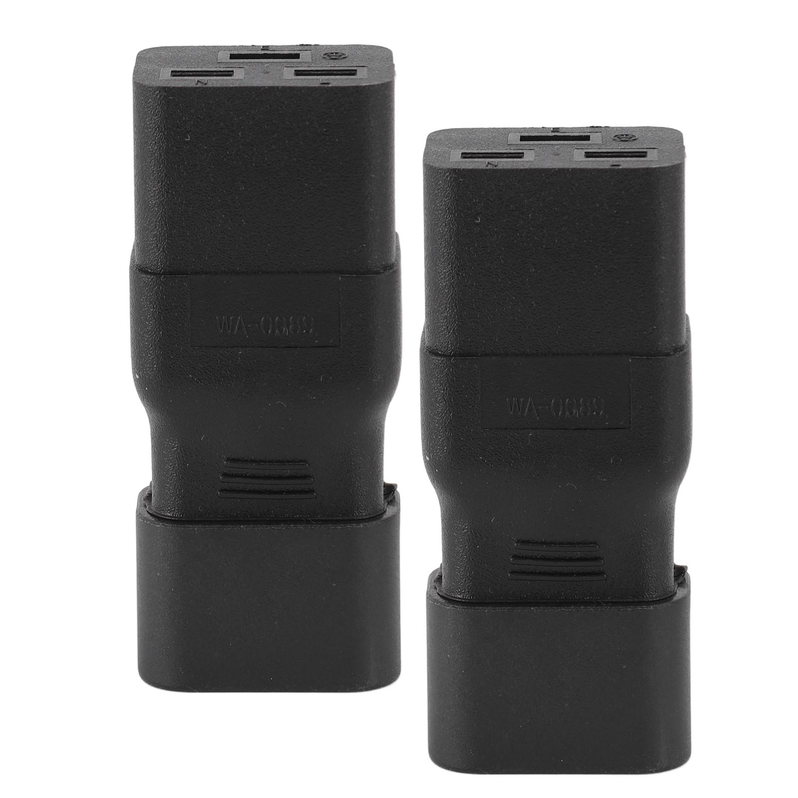 

IEC320 C14 to IEC320 C19 Power Adapter Server PDU Conversion Plug UPS Power Adapter