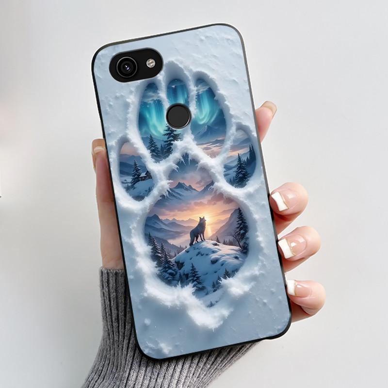 For Google Pixel 3 3a XL Case Cute Rabbit Black Soft TPU Silicone Cover for Pixel 3 XL Phone Cases Pixel3A 3 A Pixel3 3XL Capa