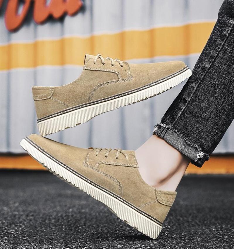 Classic Genuine Leather Casual Shoes Sneakers Man Elevator Shoes Men Sports Leisure Taller