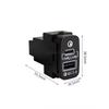 Car QC3.0 PD Fast Charger USB Type-C Interface Socket for Mitsubishi Outlander Pajero Sport Lancer EX ASX V73 V93 V97