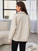 2023 Autumn European & American Style Oversized Washed PU Leather Lapel Jacket for Women