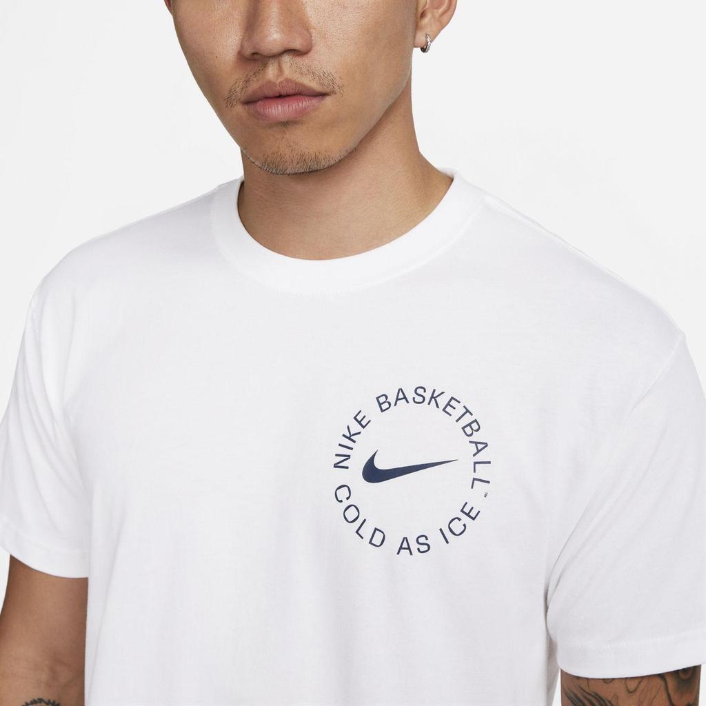 Nike Printed Crew Neck Short Sleeve T-Shirt Men Tops White DV9718-100