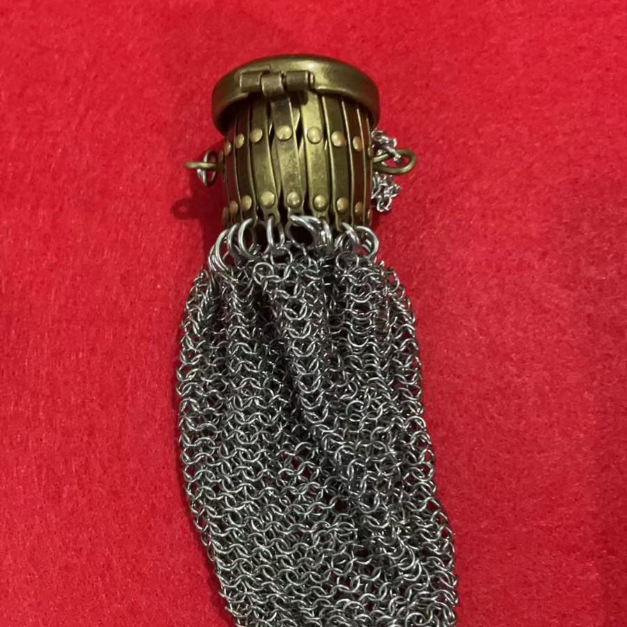 Кошелек для монет ручной работы, английский, 1920-е годы. 8.5*8.5*9 cm / 50g