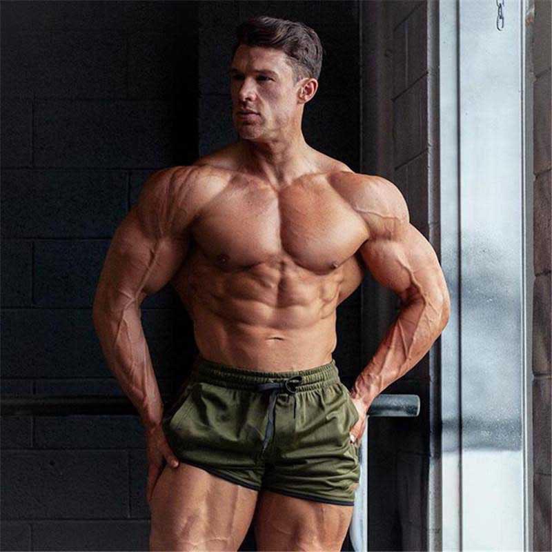 Letní pánské rychleschnoucí síťované běžecké fitness šortky