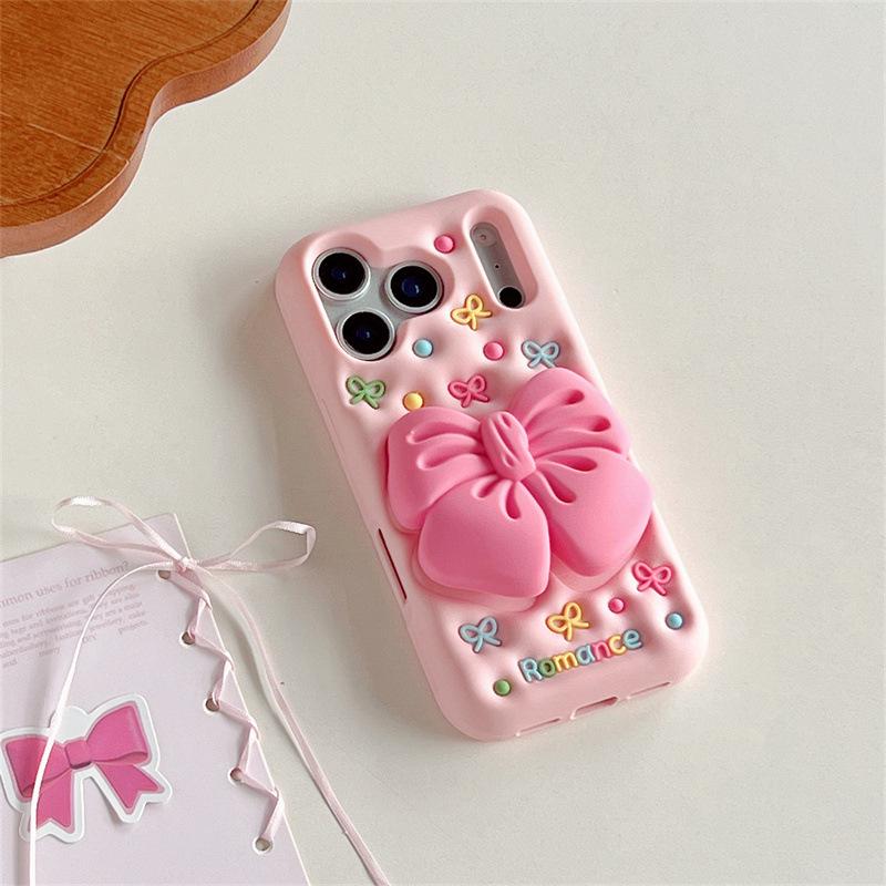 

Bowknot Stand Anti-fall Phone Case for iPhone 14/13/12/17/16/15Pro Max 14 Pro