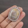 Natural Stick Agate Gemstone 925 Sterling Silver Jewelry Designer Pendant 1.57" AJP-2031