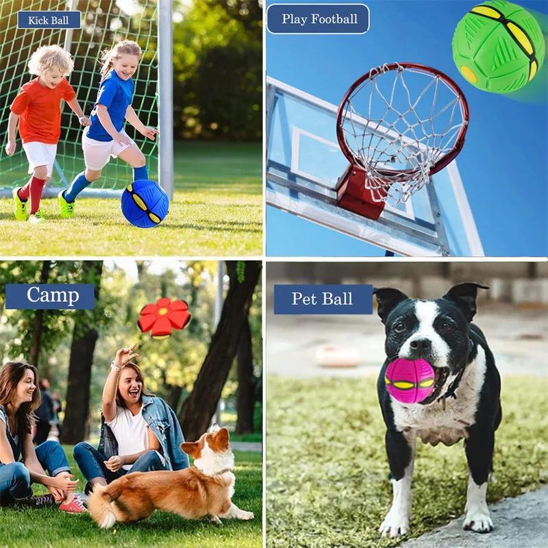 Unzerstörbares Hundespielzeug für aggressive Kauer Strapazierfähige Bissfeste Fliegende Untertasse Outdoor Apportierball Interaktives Trainingsspielzeug