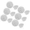 Placemats and Coasters Set Hollow Insulation 6 Pcs Round Dining Table Place Mats and 6 Pcs Leaf