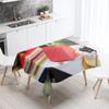 Cake Printed Tablecloth Hotel Restaurant Table Decoration and Ornament Stain Resistant Rectangular  Home