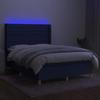 VidaXL Bed Slatted Base with Mattress and LEDs, Upholstered Bed, Double Bed, Adult Bed for Interior Bedroom, 3138955