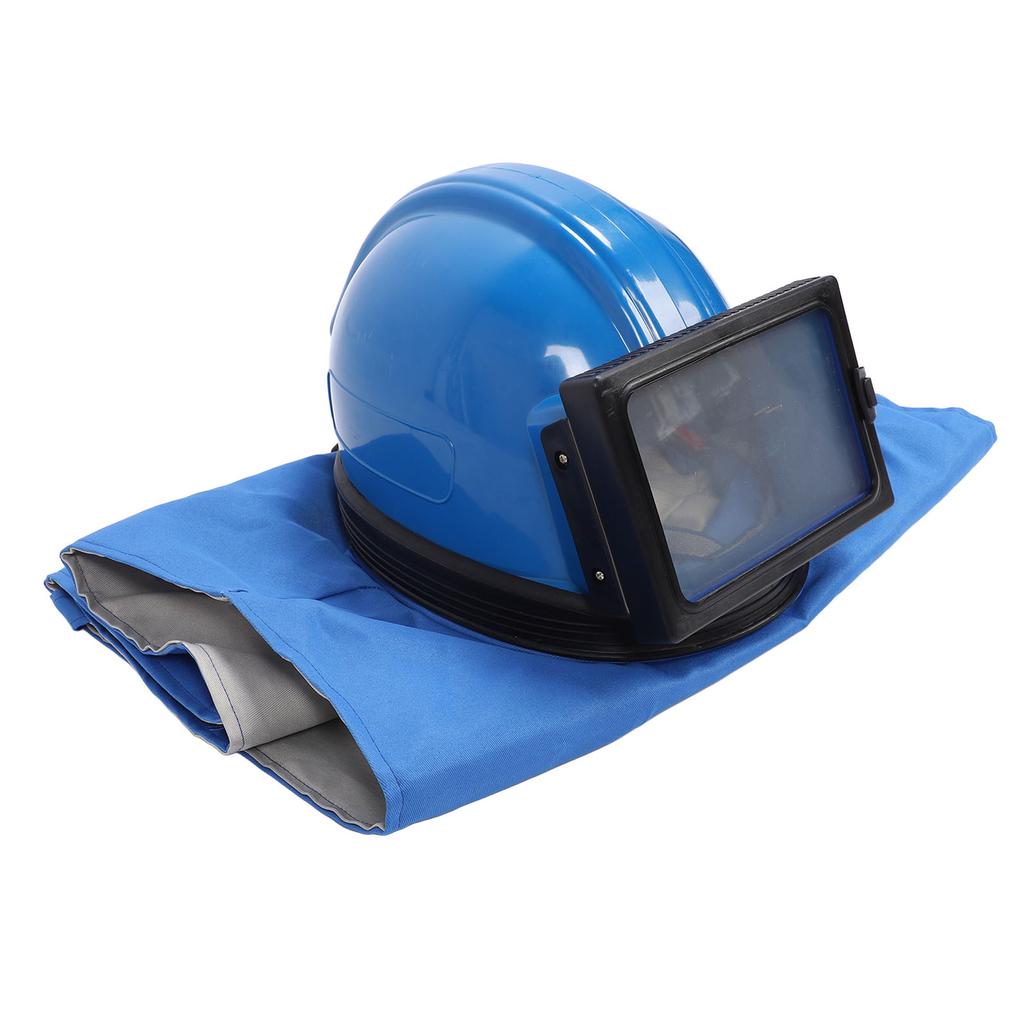 Casque de sablage avec entrée de 1/4 pouce et filetage de 13 mm, cagoule de protection pour le sablage et la pulvérisation