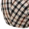 Daks Brown Check Leather Adjustable Strap Hunting Cap Dbhe5el01w2