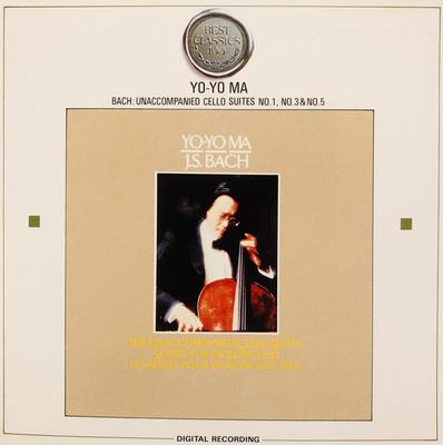 CD JOHANN SEBASTIAN BACH YOYO MA  The Unaccompanied Cello Suites Nos 30DC781 CBSSony 1986 Japan Classical Used