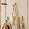 Bathroom Towel Holder 2PCS Chili Adhesive Hooks, Cute Decorative Punch-Free Wall Hangers, Heavy Plastic Hooks for Decor Duty Seamless Storage Kitchen