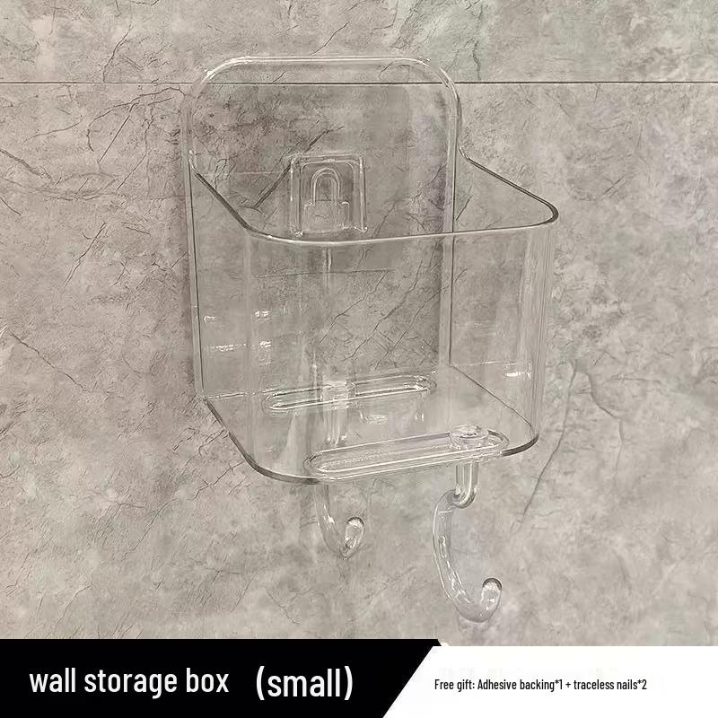 Punch-Free Wall-Mounted Bathroom Organizer: Shampoo & Shower Gel Shelf