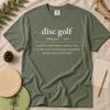 Disc Golf Definition Shirt, Funny Disc Golf Tee, Comfort Colors 1717, Disc Golfer Gift