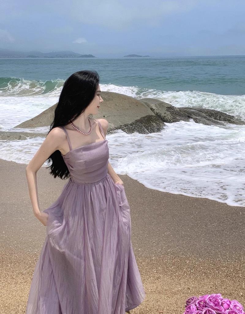 Chiffon Mesh Slim Waist Suspender Long Skirt - 2024 Style Women's Fashion