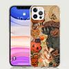 Halloween Fall Art Witch Cat Phone Case For iPhone 17 Air 16 15 Plus 11 14 Pro Max 13 Mini 12 7 8 + SE Pattern Art Customized Co