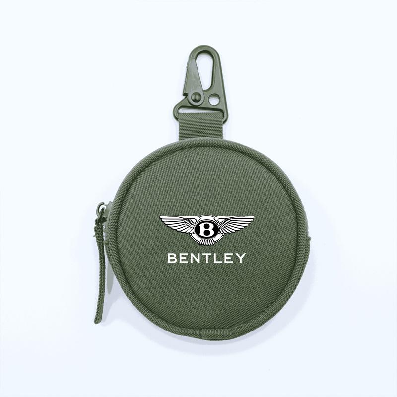 

Portable Mini Car Key Bag Coin Card Wallet Protection Case For New Bentley Continental GT MULLINER Bentayga Flying Hurtling Spur зелений