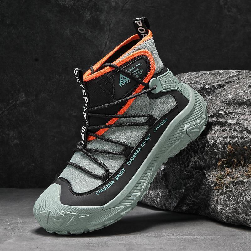 

Мужская обувь сетчатая дышащая нескользящая обувь для рыбалки на открытом воздухе с подошвой из резины износостойкая обувь для скалолазания обувь для инструментов с высоким берцем 39 армия зеленый