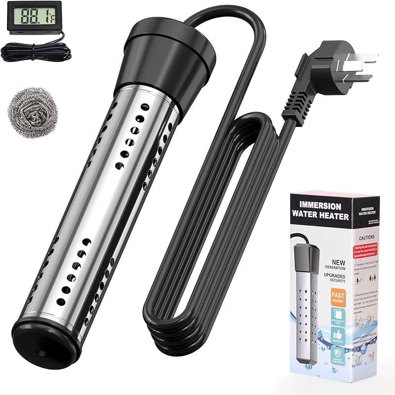 Water Heater,Portable Water Heater and Immersion Water Heater Switch Control- Dry Burn Protection for Bucket, Basin, Bathtub, Water Trough Heater, General