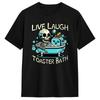 Lässiges T-Shirt Sommer Live Laugh Toaster Bad Hippie T-Shirts Baumwoll-T-Shirt für Mann Y2K Basic Muster Kurzarm-T-Shirts