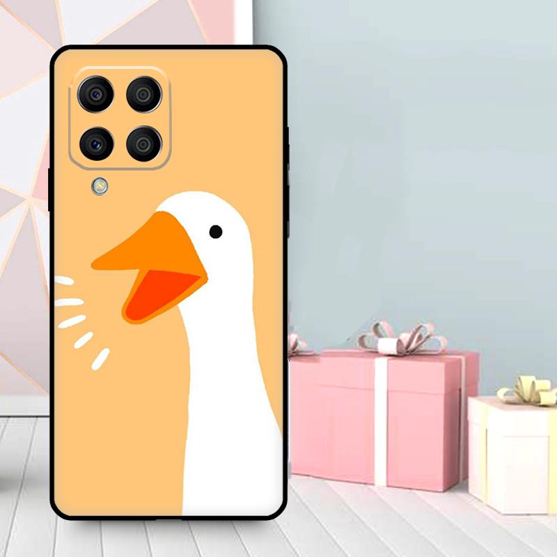Cartoon Funny Goose Case For Samsung Galaxy M06 M11 M31 M14 M34 M54 M12 M32 M52 M15 M13 M16 M36 M56 M53 M35 M55