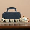 Ru kiln tea set ceramic kung fu tea set household high-end tea tea cup holiday gifts business gifts