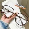2024 Trendy Polygon Glasses Frame for Round Faces, Anti-Blue Light, Compatible with Myopia Lenses