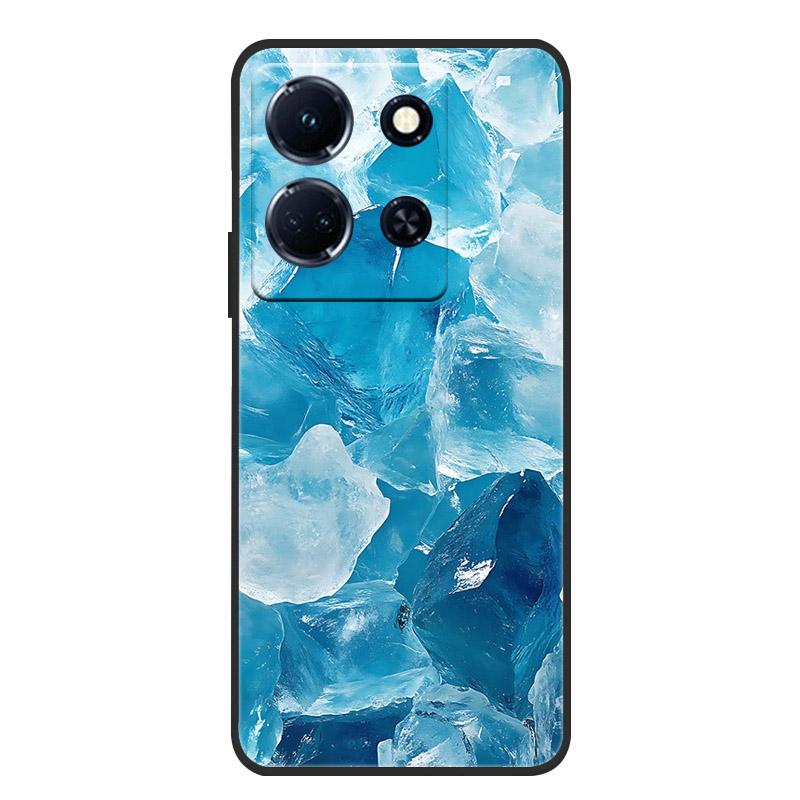 Schutzhülle aus weichem, mattem Silikon in Marmoroptik für Infinix Note 30 4G, passend für Infinix Note 30 Pro, 30i und 30 VIP – Rundumschutz