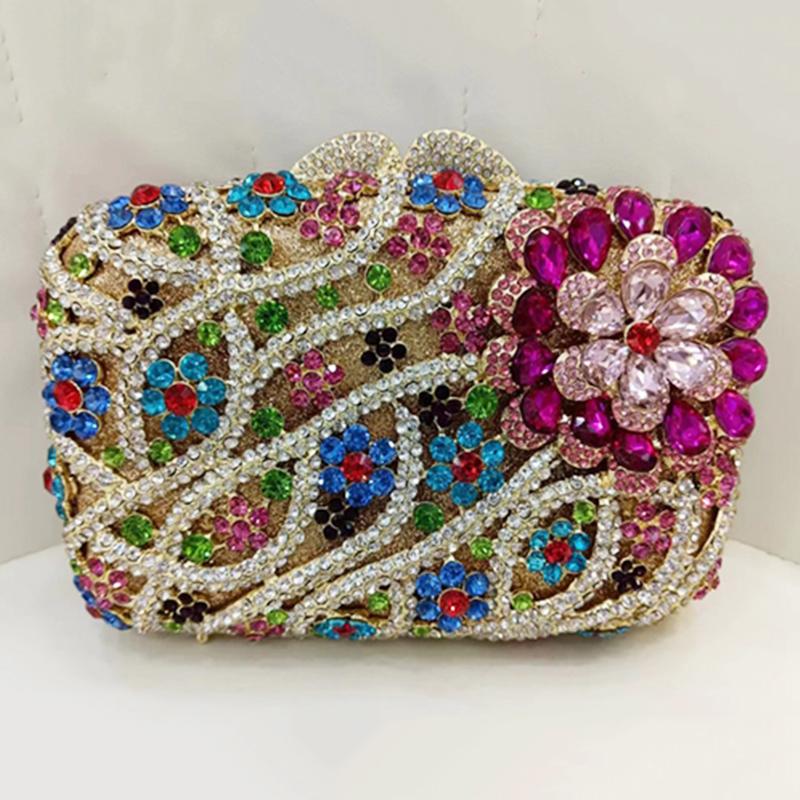 Strass Damen Clutch Abendtasche Stein Hochzeit Braut-Clutches Abschlussball Formale Minaudière Party Diamant Handtaschen Kristall Handtaschen