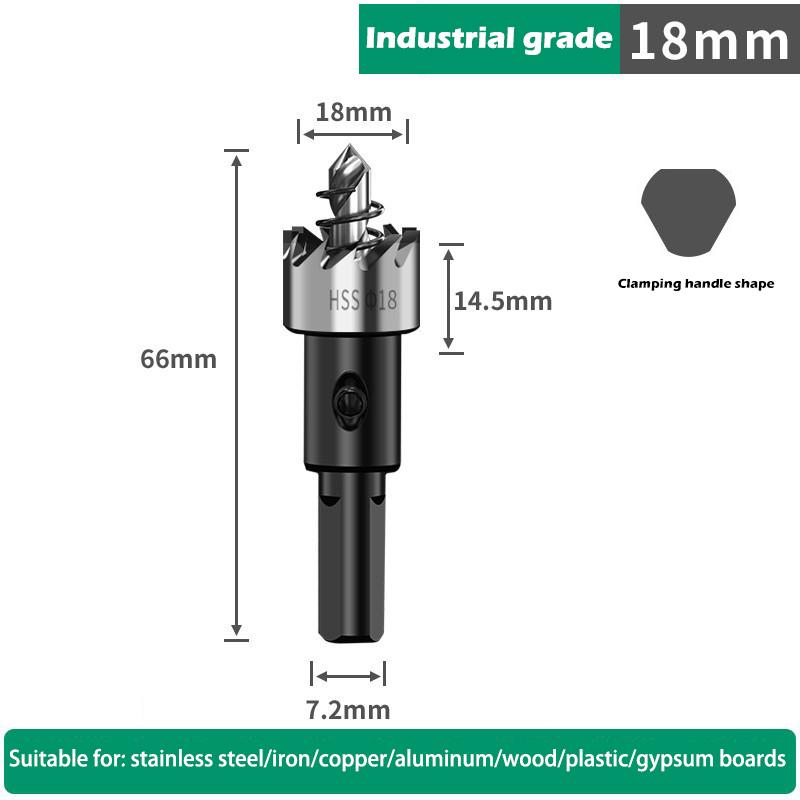 Hole Saw Set 12-100mm Hard Metal Drill Bits Heavy Duty Hole Opener Hole Cutter For Metal Stainless Steel Iron Wood Plastic Etc.