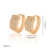 Gold Multi-Style Zircon Hoop Earrings for Women