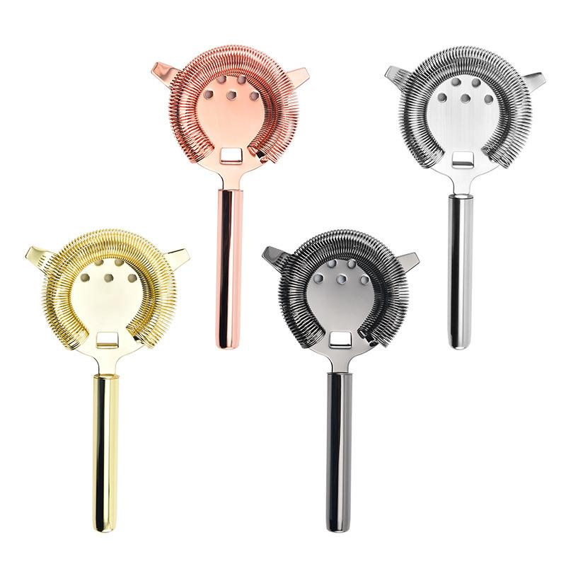 Filtru pentru cuburi de gheață din oțel inoxidabil pentru cocktail bar Shaker pentru vin Băutură mixtă Filtru pentru barman Instrumente profesionale Accesorii