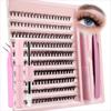 DIY Lashes Extension Kit Eyelashes 200 PCS Clusters Lash Bond and Seal Makeup Tools for Gluing Lashes Gluing Glue Accessories