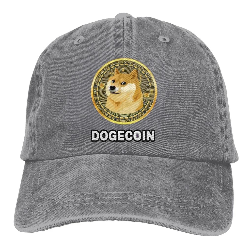 Cryptocurrency  Baseball Cap Unisex Doge Dogecoin Skyrocketing Bitcoin Digital Currency Caps colors Women Summer Snapback Caps