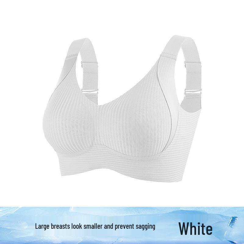 High-Quality Adjustable Soft Support Bra for Women with Big Breasts - Anti-Sag, Plus Size, and Jelly-Soft Design for a Slimmer Look