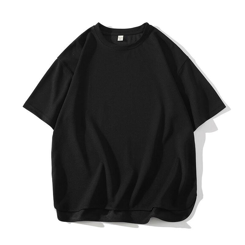 

2026 Mens Baggy T Shirts Summer Men Solid Color Casual Short Sleeve Tshirts Man Basic T-shirt Male Tops Tees Couple M чёрный