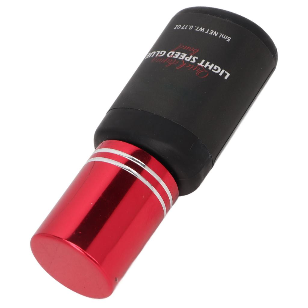 Eyelash Extension Glue Quickly Drying Strong Adhesive Lasting Beauty Lashes Glue with Holder Ring 5ml