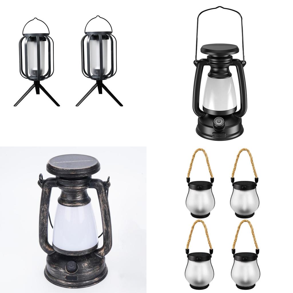 Solar Flame Lanterns Outdoor Decor Led Rope Light For Camping And Garden