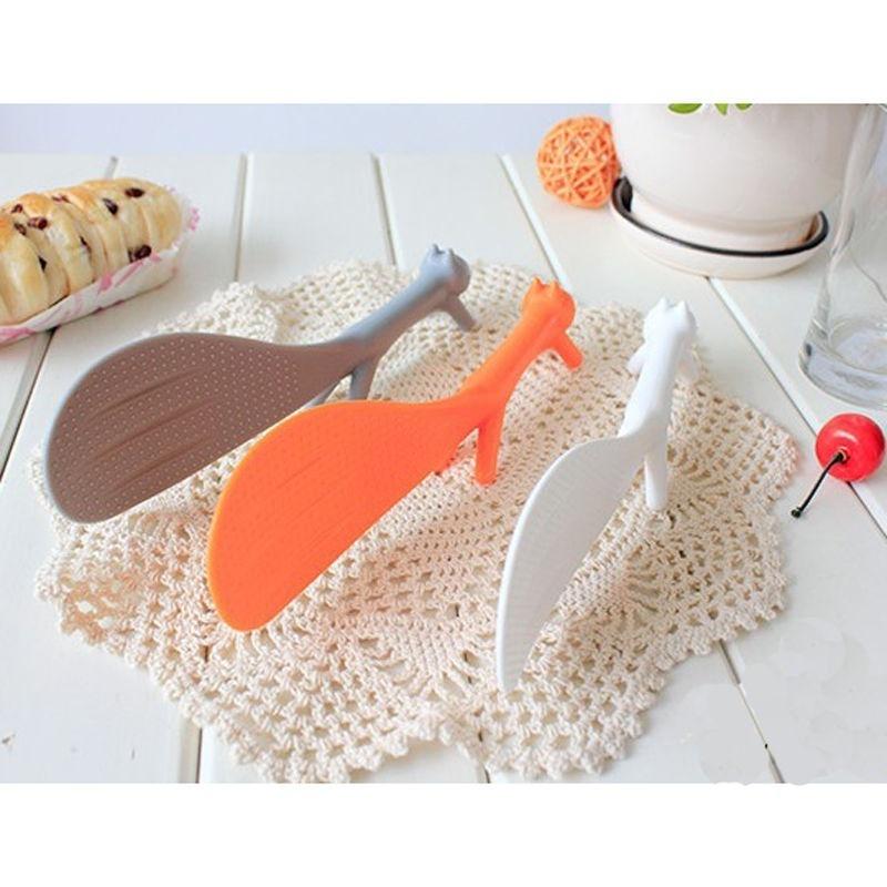 Cartoon Squirrel Spoon Non Stick Rice Paddle Ladle Lovely Meal Spoon Cooking Tools Kitchen Accessori