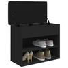 Shoe Bench Black 62x32x50 Cm Particleboard