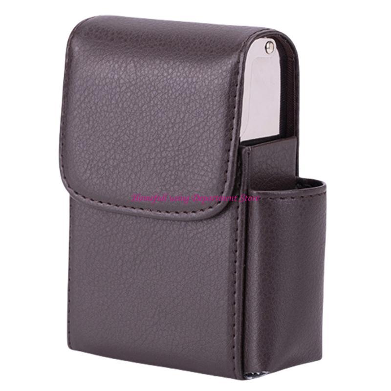 PU Leather Cigarettes Storage Case Portable Holder Pocket Multifunctional Cigarettes for Daily Use