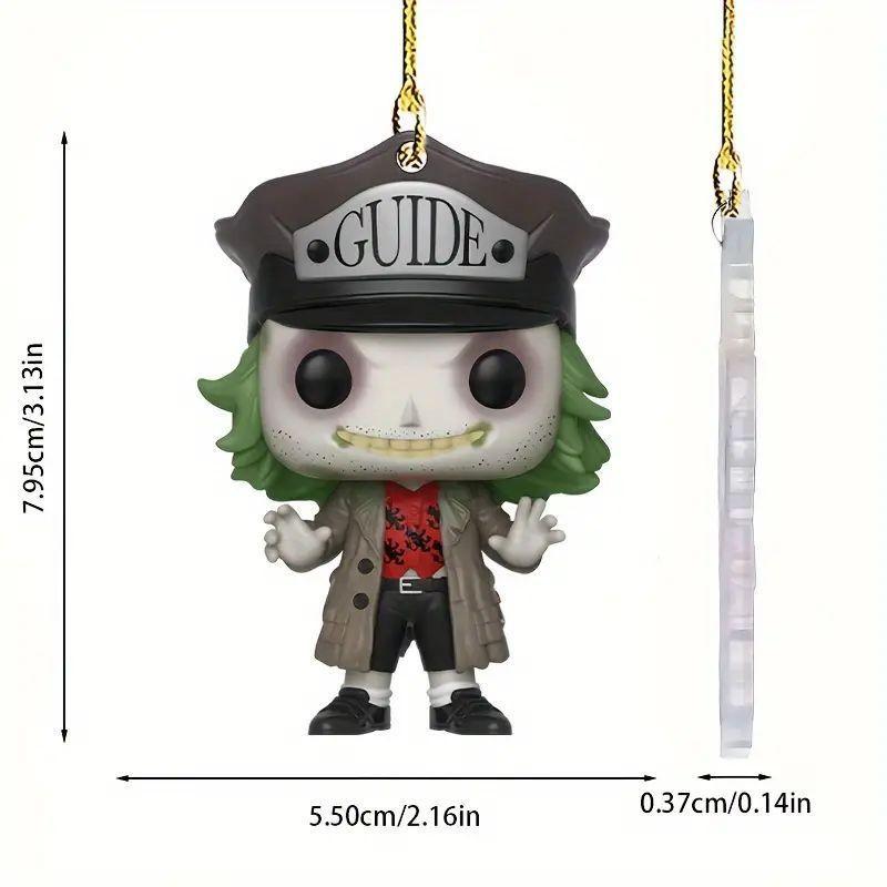 

Мультяшный динозавр, праздничный акриловый рождественский декор для подвешивания на елку для автомобиля и сумки для аксессуаров