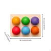 Rainbow Matching Ball Game Color Sorting Balls Toy for Young Children,